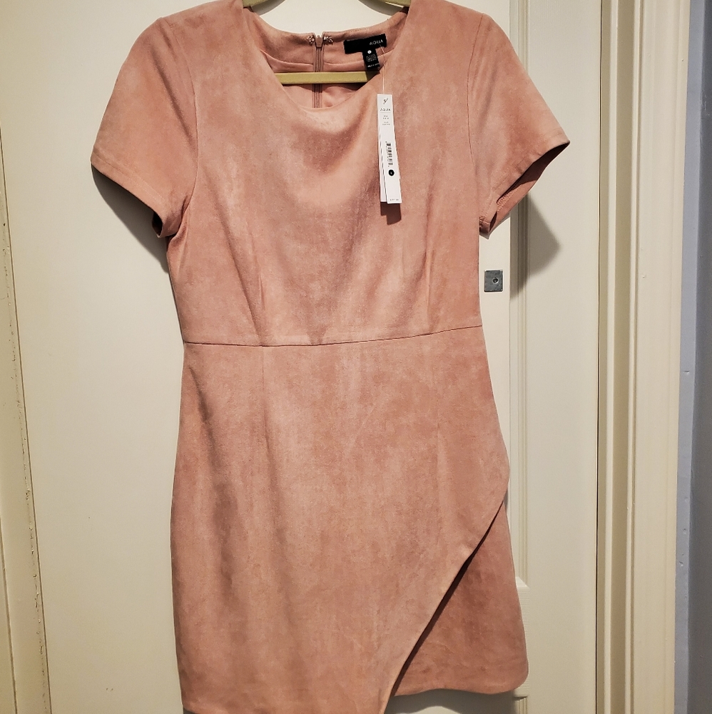 NWT Aqua mini suede dress